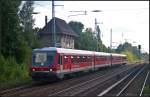 628 653 der Sdostbayernbahn (SOB) mit 628 642 als RE Szeczin Glowny am 11.08.2014 durch Panketal-Zepernick