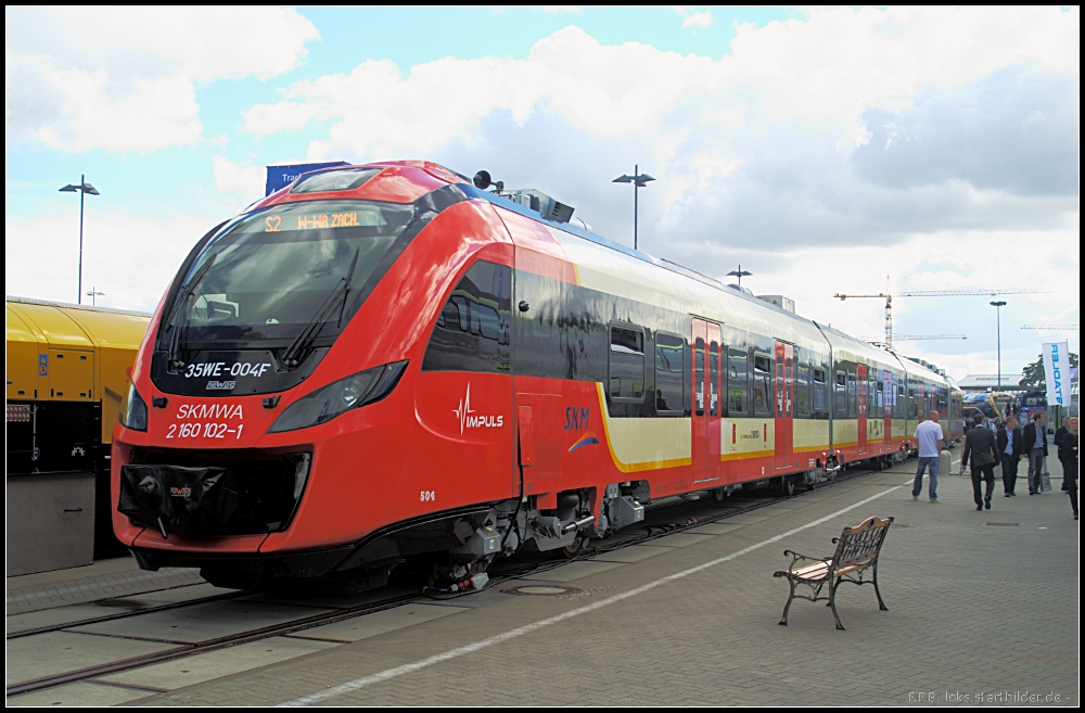 35WE-004 vom Hersteller newag fr SKM Warszawa auf der InnoTrans 2012 in Berlin (2 160 097-3 SKMWA)