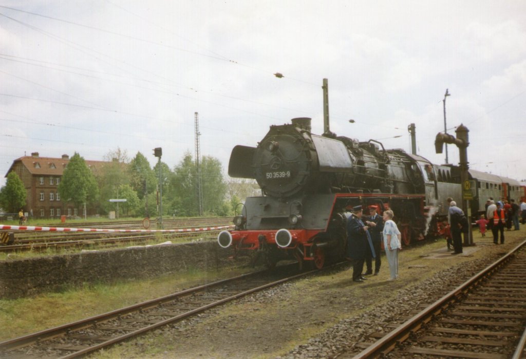 50 3539-9(Unterländer Eisenbahnfreunde) war als Gastlok 2003 in Darmstadt Kranichstein(Gescannt)