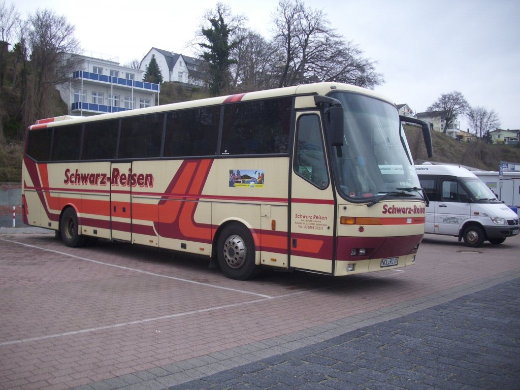 Bova Futura von Schwarz-Reisen aus Deutschland im Sassnitzer Stadthafen.