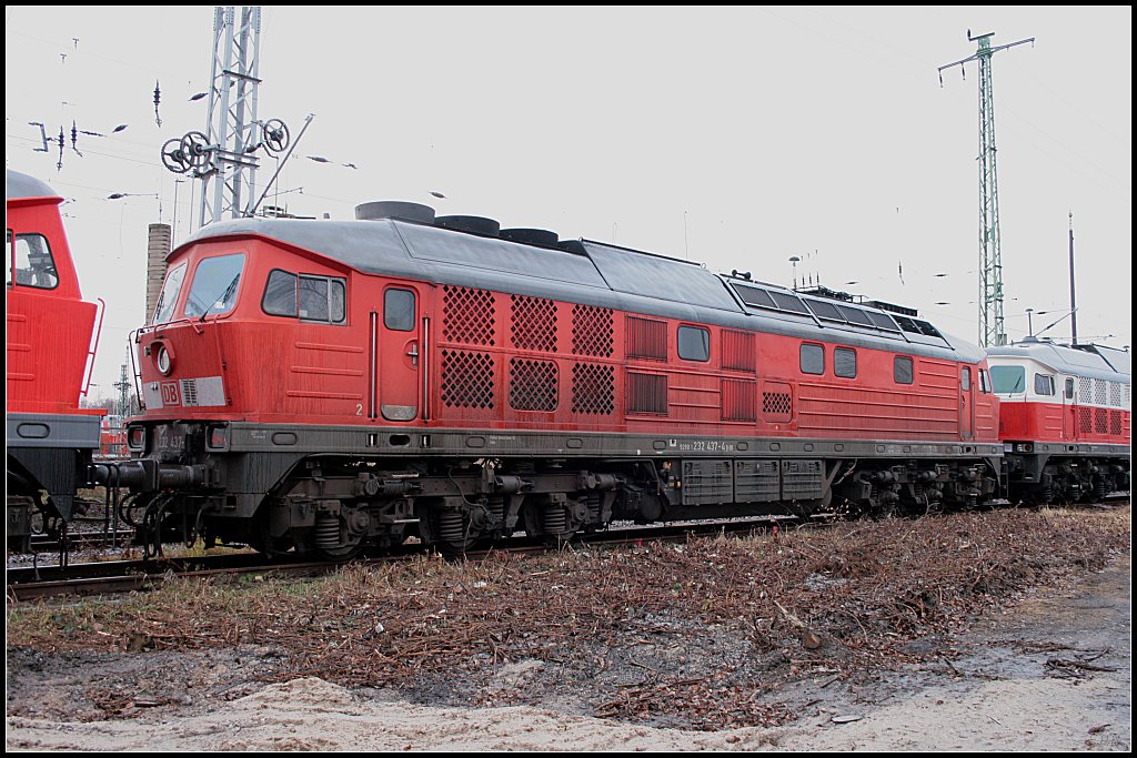 DB 234 467-9 stand noch vor wenigen Monaten in der groen Halle des Aw (ex 232 467-9, Cottbus 28.12.2009 - Update: In Espenhain abgestellt)