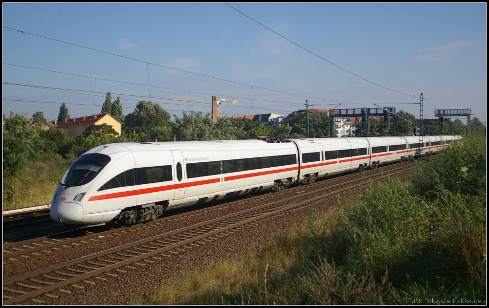 DB Fernverkehr Tz 1101 / 411 001  Neustadt an der Weinstrae  als ICE 1509 nach Mnchen Hauptbahnhof am 14.09.2012 in Berlin Bornholmer Strae