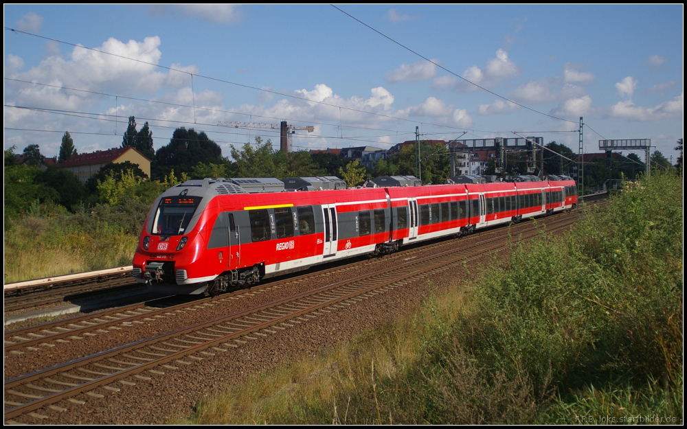 DB Regio 442 315 als RE5 nach Bln. Hauptbahnhof (tief) am 13.09.2012 in Berlin Bornholmer Strae