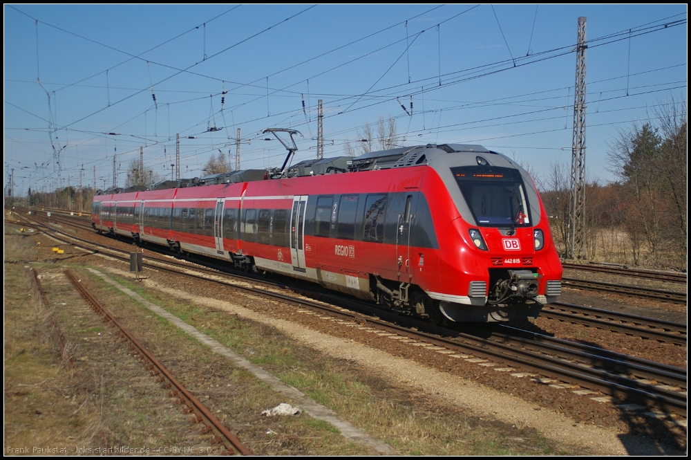 DB Regio 442 315 als RB20 Potsdam Hbf am 15.04.2013 in Wustermark-Priort