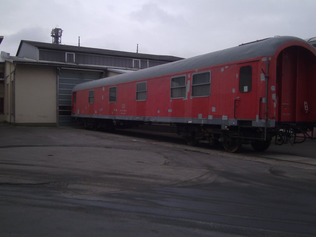 Dieser Wagen stand im Eingang des DLW Meiningen