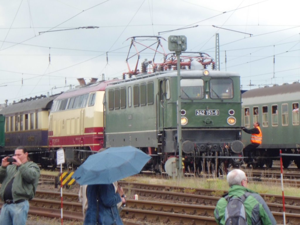 E42 151 bei den Bahnwelttagen 2013 in Kranichstein