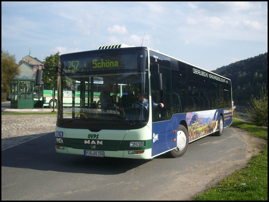 MAN Lion's City der Oberelbische Verkehrsgesellschaft in Bad Schandau.