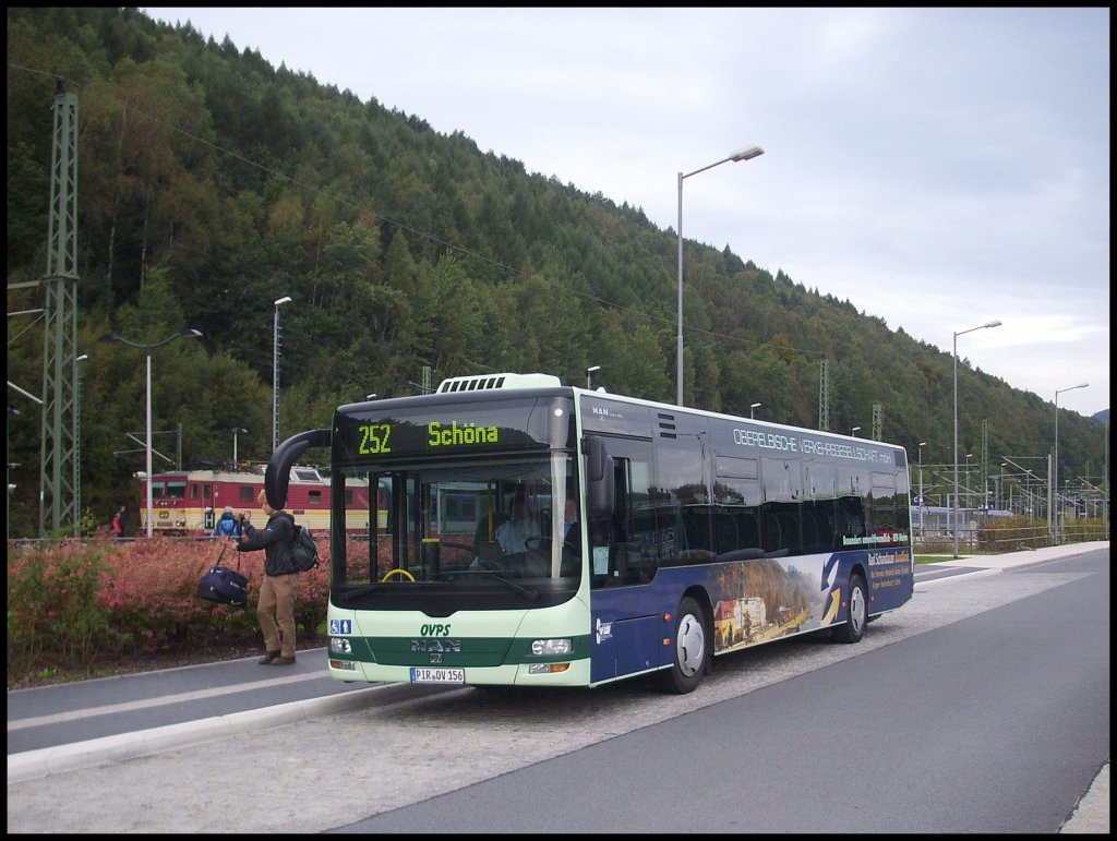 MAN Lion's City der Oberelbische Verkehrsgesellschaft in Bad Schandau.