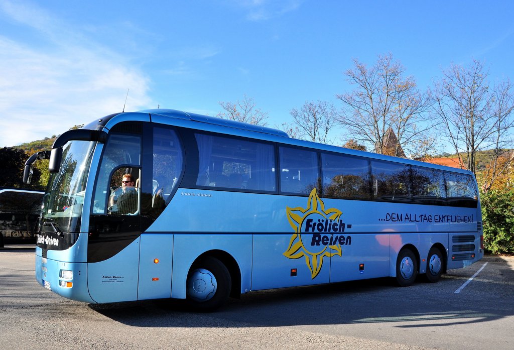 MAN LIONs COACH von FRLICH Reisen aus Deutschland am 17.Oktober 2012 in Krems an der Donau gesehen.