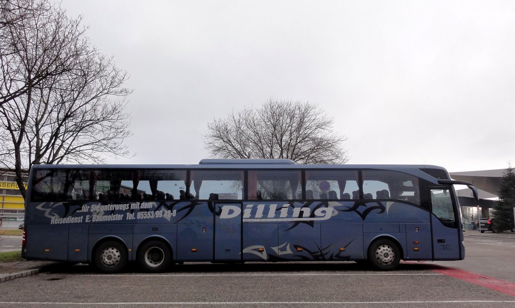 MERCEDES BENZ TOURISMO von DILLING Reisen aus Deutschland am 29.12.2012 in Krems an der Donau.