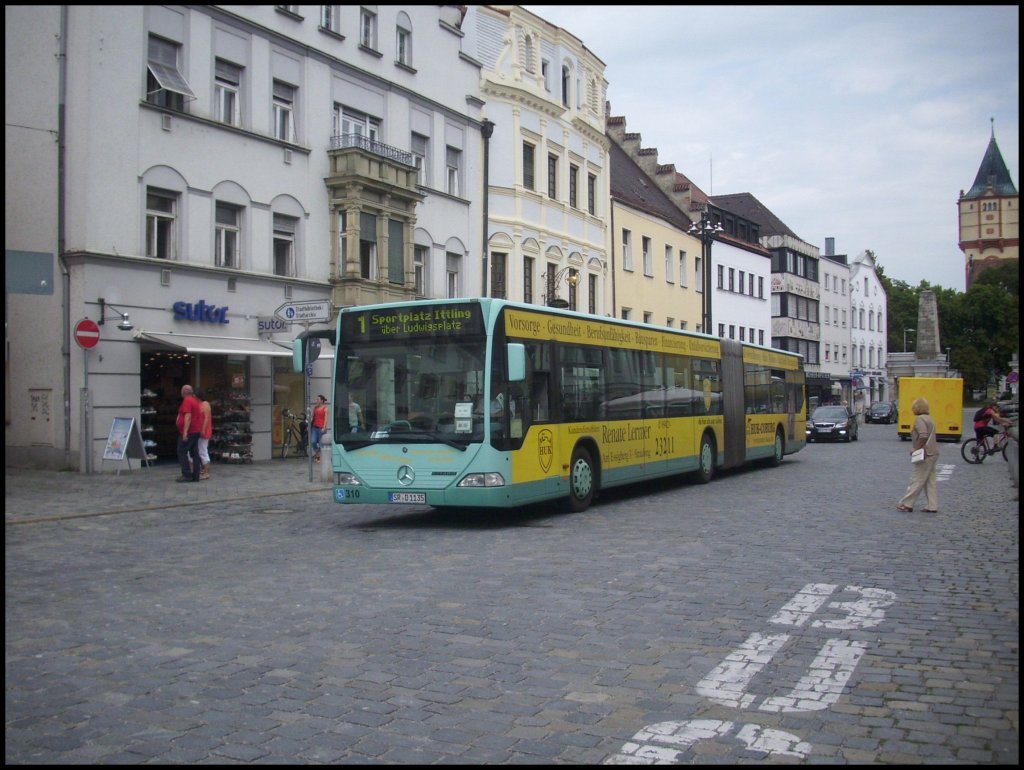 Mercedes Citaro I der Stadtwerke Straubing in Straubing.