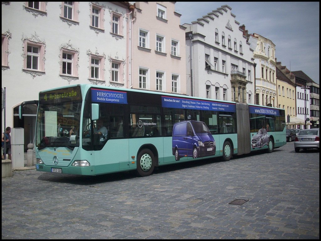 Mercedes Citaro I der Stadtwerke Straubing in Straubing.

