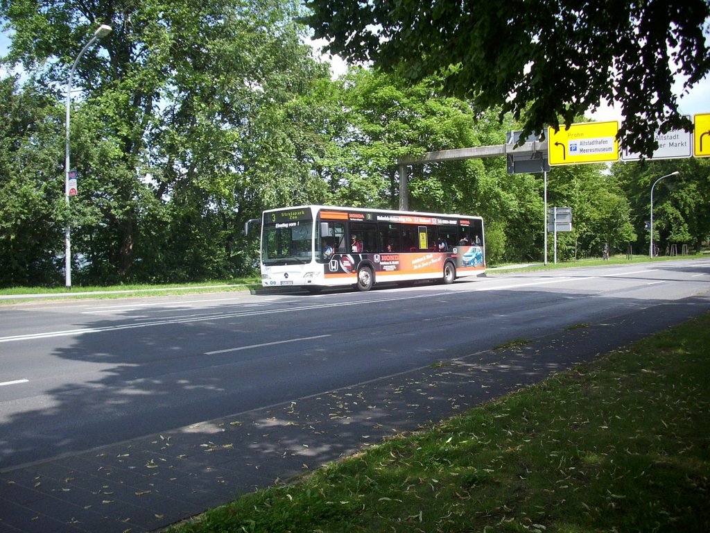 Mercedes Citaro II der Stadtwerke Stralsund in Stralsund.

