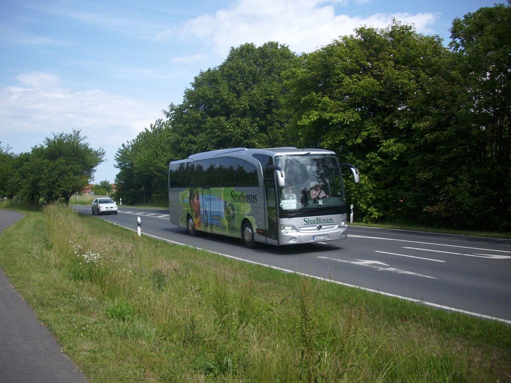 Mercedes Travego von Stempfl aus Deutschland in Sassnitz.