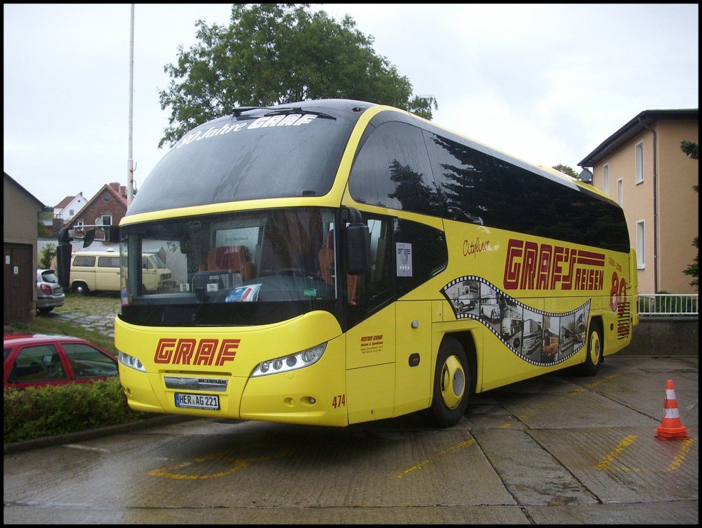 Neoplan Cityliner von Graf aus Deutschland in Sassnitz.