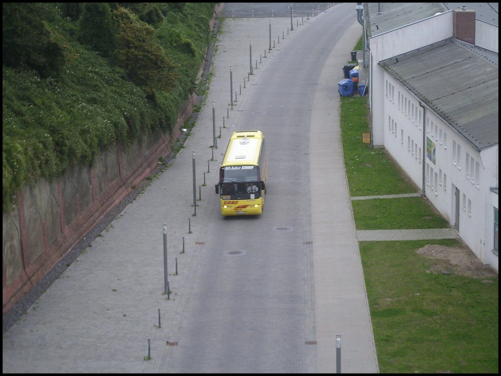 Neoplan Cityliner von Graf aus Deutschland im Stadthafen Sassnitz.