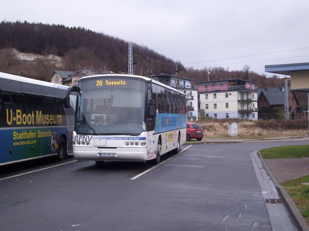 Neoplan Euroliner der RPNV in Sassnitz. 

