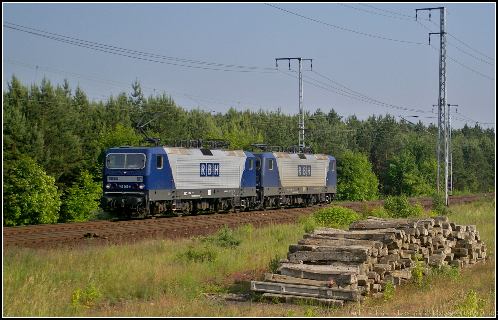 RBH 107 und RBH 120 als Lz am 18.06.2013 in der Berliner Wuhlheide