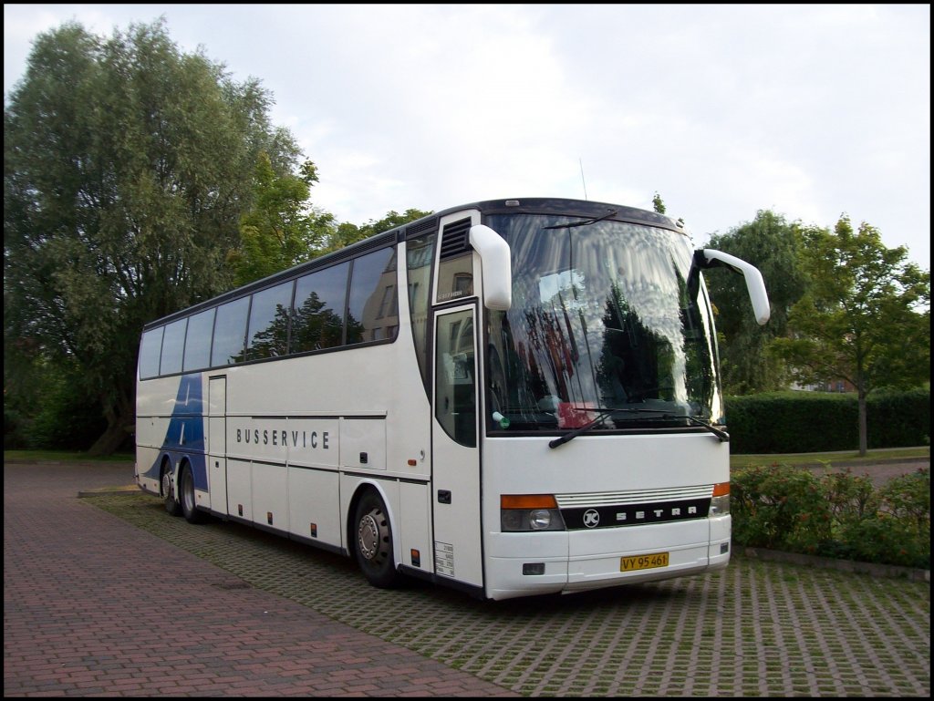 Setra 317 HDH von Busservice aus Dnemark in Bergen.