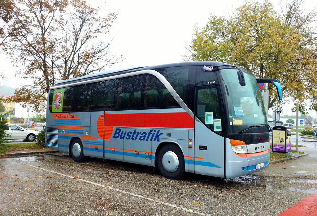 Setra 411 HD von BUSTRAFIK Reisen aus sterreich in Krems.