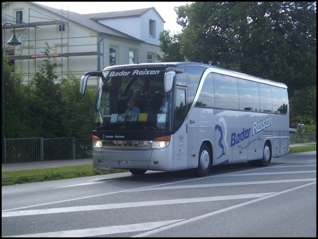 Setra 415 HD von Bader Reisen aus Deutschland in Lietzow.