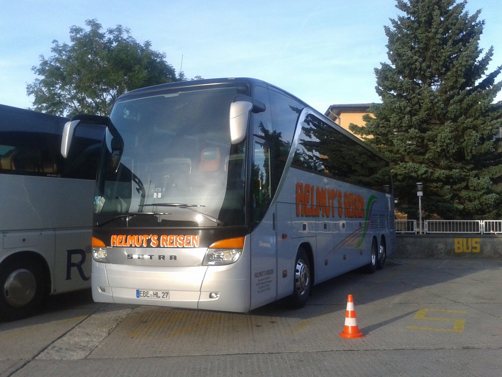 Setra 416 HDH von Helmut's Reisen aus Deutschland in Sassnitz.