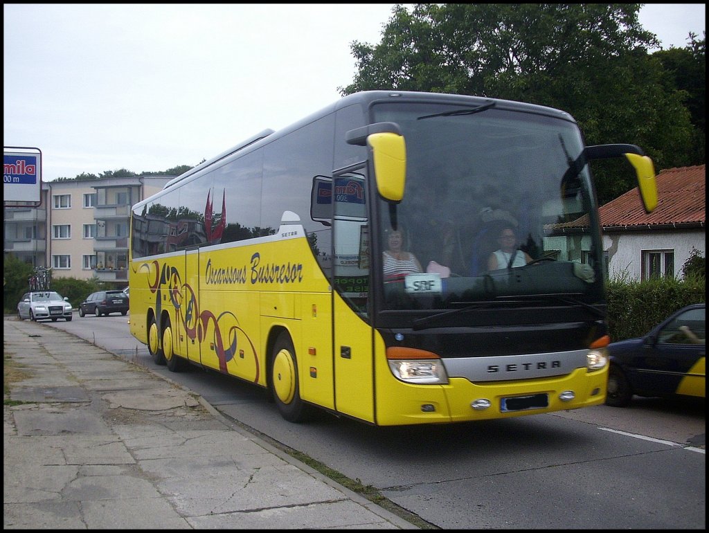 Setra 417 GT-HD von Oscarssons Bussresor aus Schweden in Bergen.