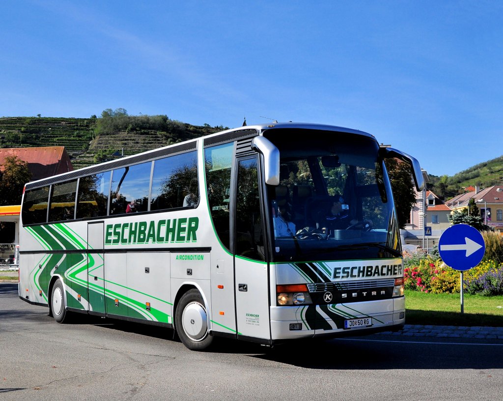 SETRA S300er-Serie von ESCHBACHER aus sterreich im September 2012 in Krems an der Donau gesehen.