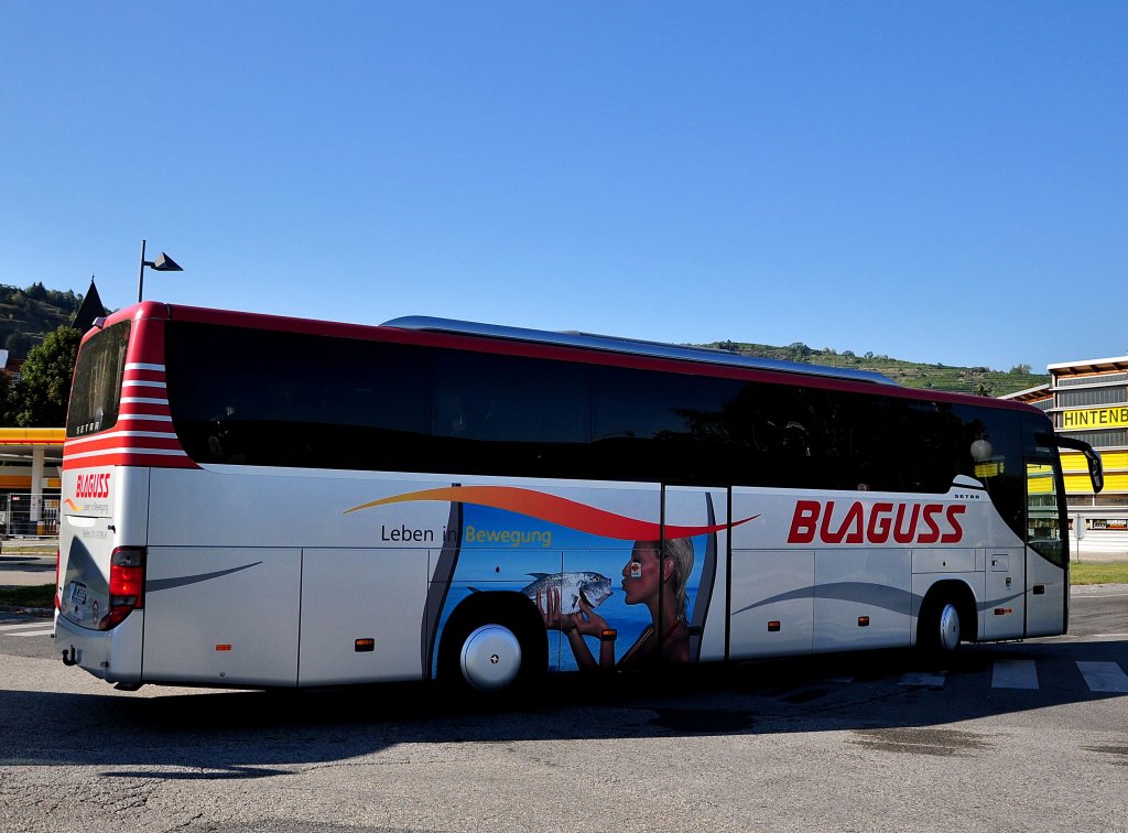 SETRA S415 GT-HD von BLAGUSS WIEN im September 2012 in Krems an der Donau.