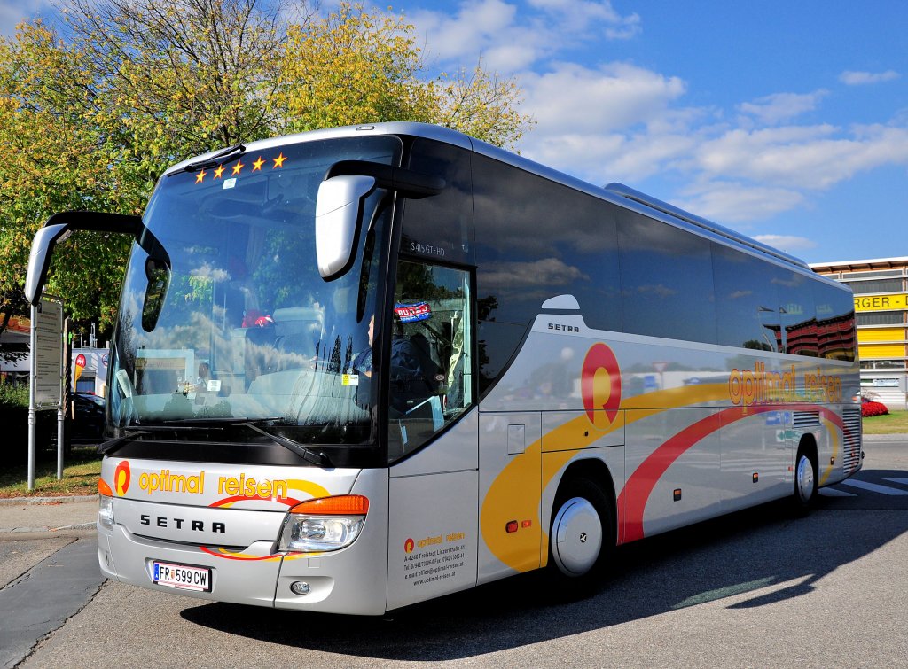 SETRA S415 GT- HD von Optimal Reisen aus Freistadt in Obersterreich.Krems,September 2012.