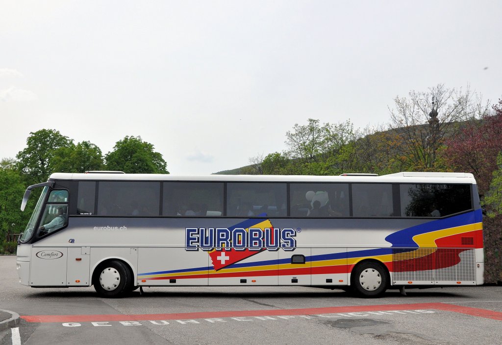 VDL BOVA von EUROBUS aus der Schweiz am 27.4.2013 in Krems an der Donau.