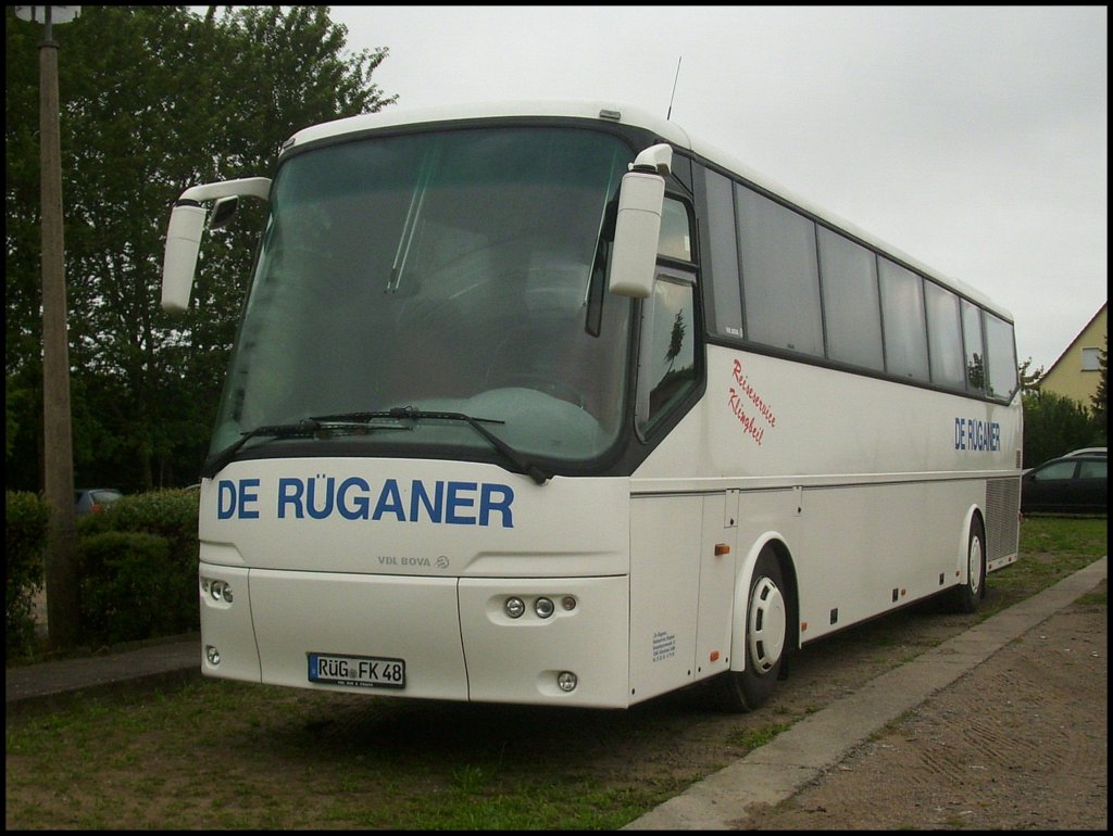 VDL Bova Futura von De Rganer aus Deutschland in Sassnitz.