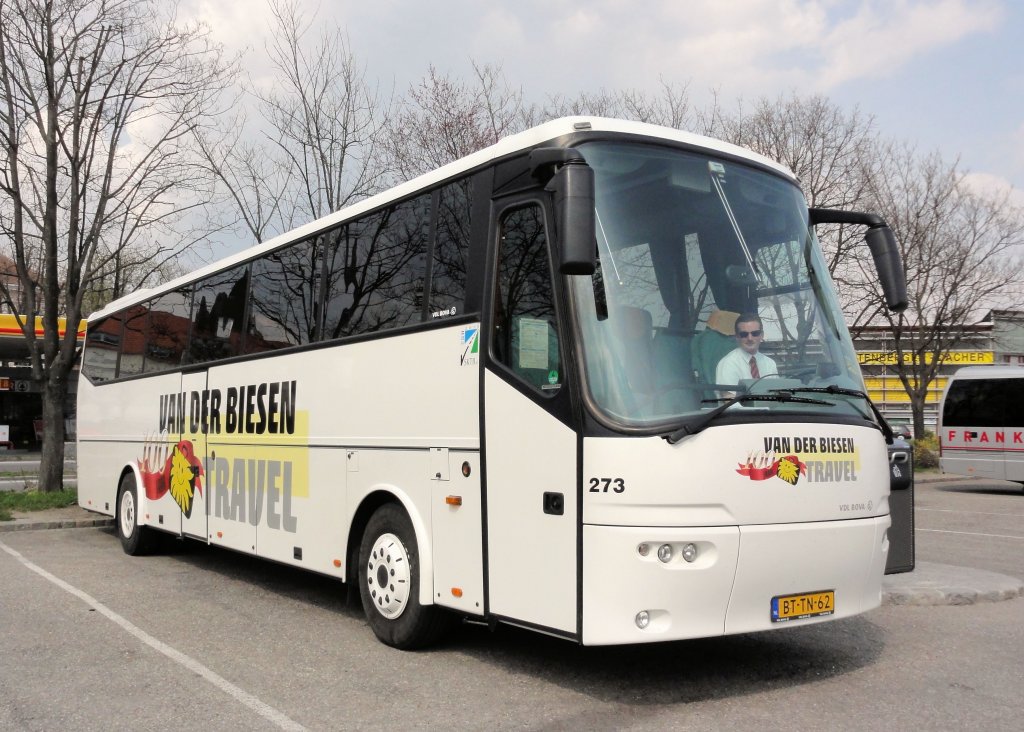 VDL BOVA von Van der Biesen Reisen aus Holland am 17.4.2013 in Krems an der Donau.