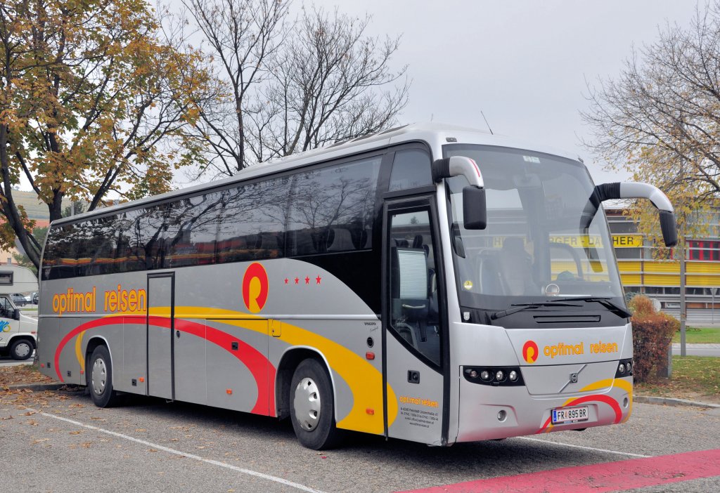 VOLVO 9700 von OPTIMAL Reisen aus Freistadt in Obersterreich,Krems,Oktober 2012.