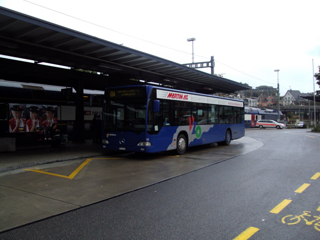 VZO-Mercedes Citaro NR.10 Baujahr 2001 am Bahnhof Rti am 9.10.12