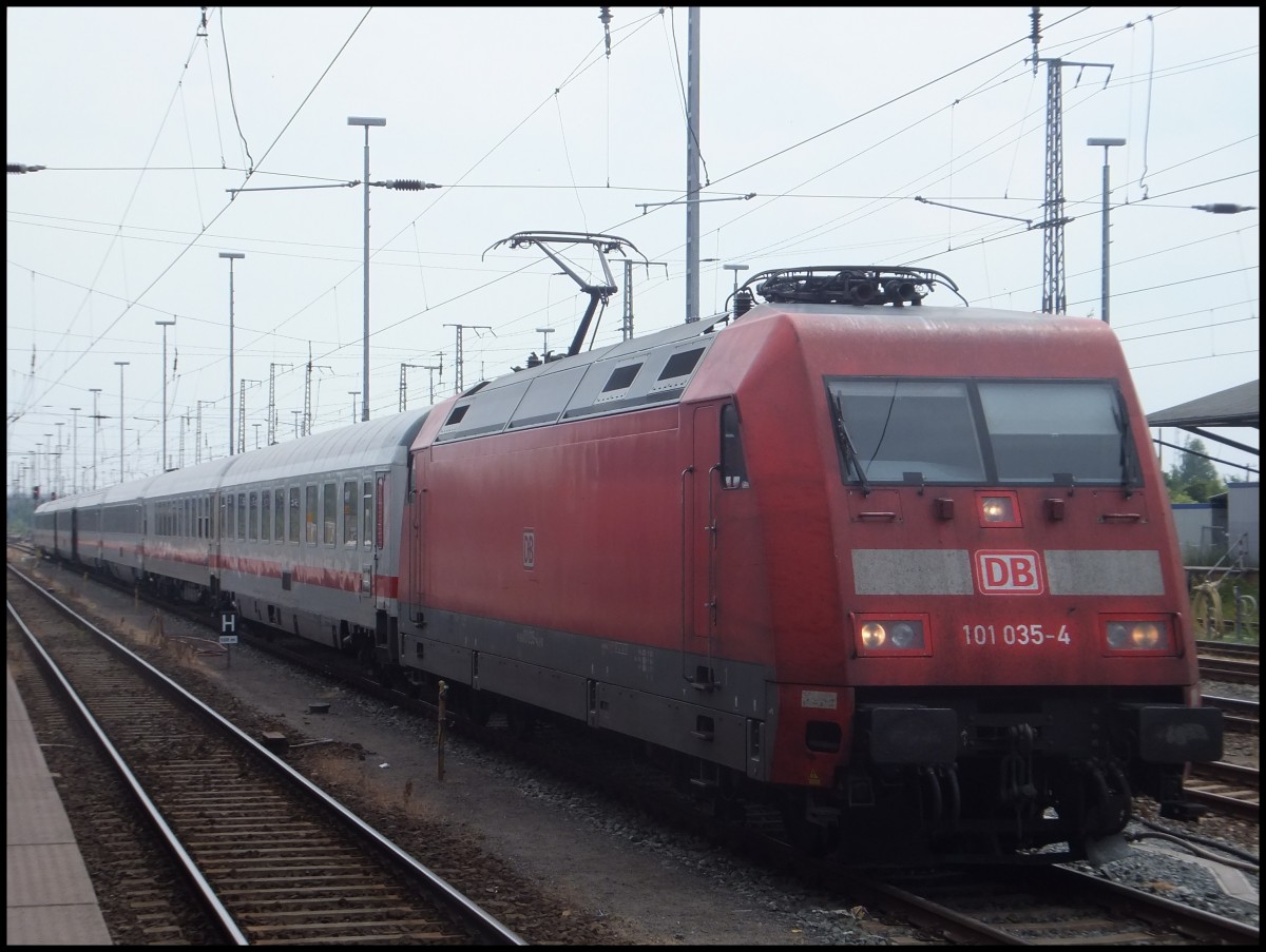 101 035-4 als IC in Stralsund am 26.07.2013 