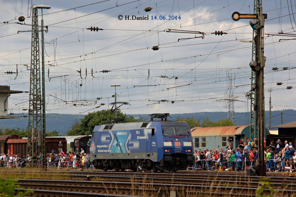 152 137-6 TFG Albatros bei der Lokparade am 14.06.2014 im DB Museum Koblenz Lützel. 