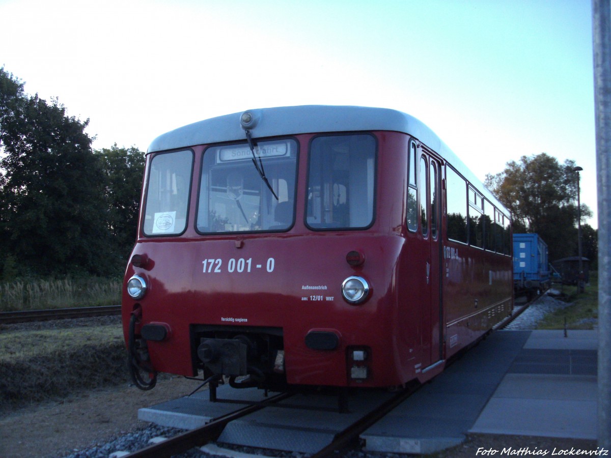 172 001 abgestellt in Putbus am 23.8.13