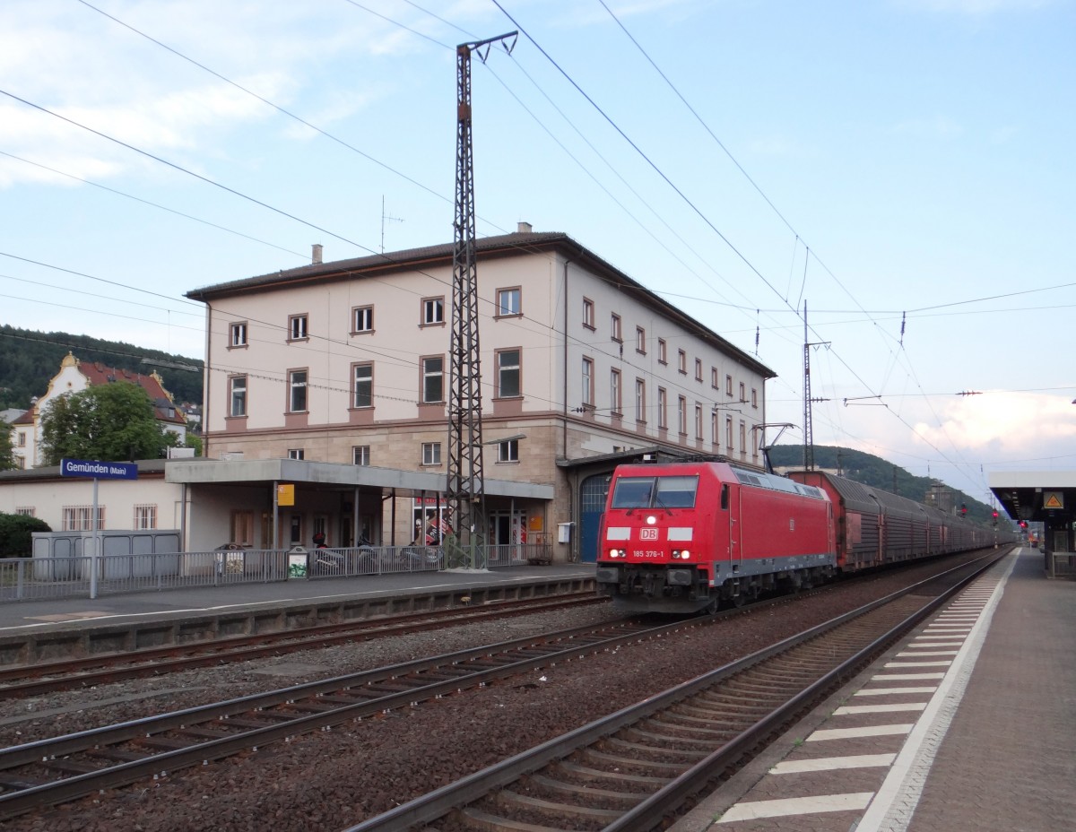 185 376 zu sehen am 24.07.14 in Gemnden am Main.