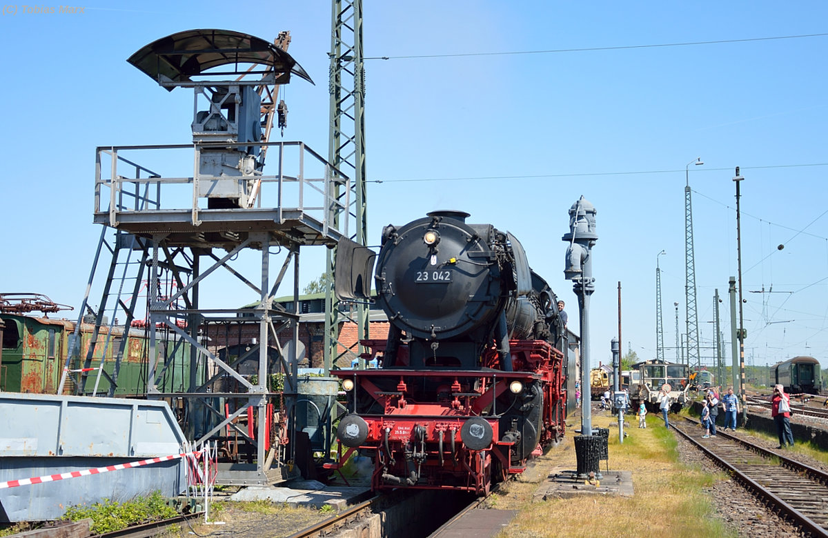 23 042 bei Fhrerstandsmitfahrten am 07.05.2016