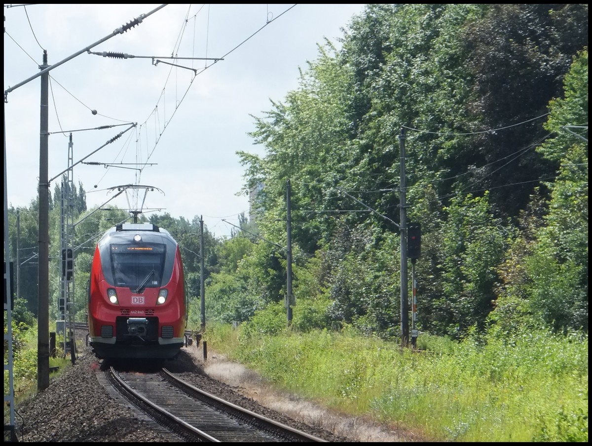 442 340 in Rostock am Hauptbahnhof am 02.07.2014