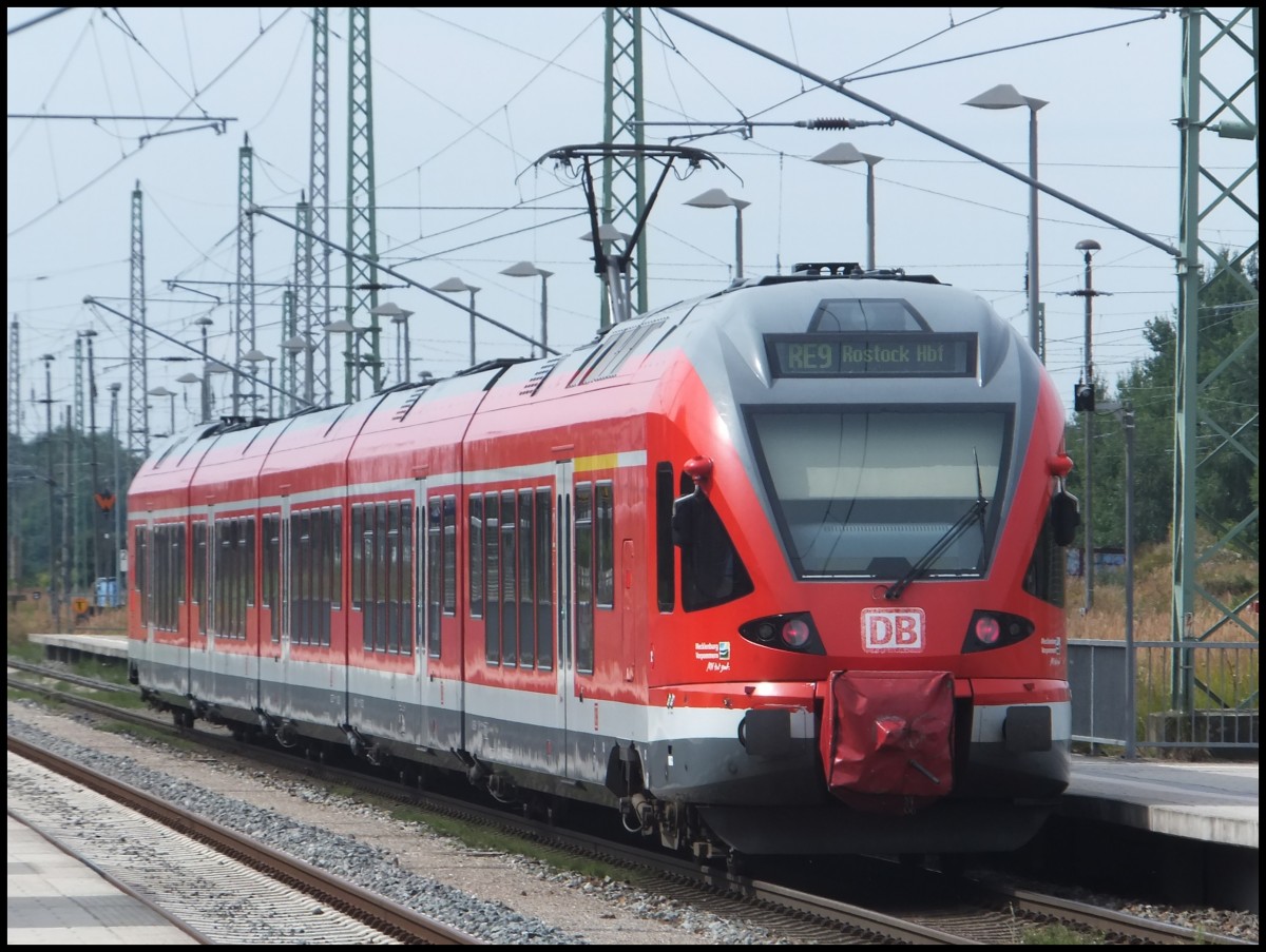 5-teilger Stadtler Flirt (BR 429) als Hanse-Express in Bergen am 16.08.2013