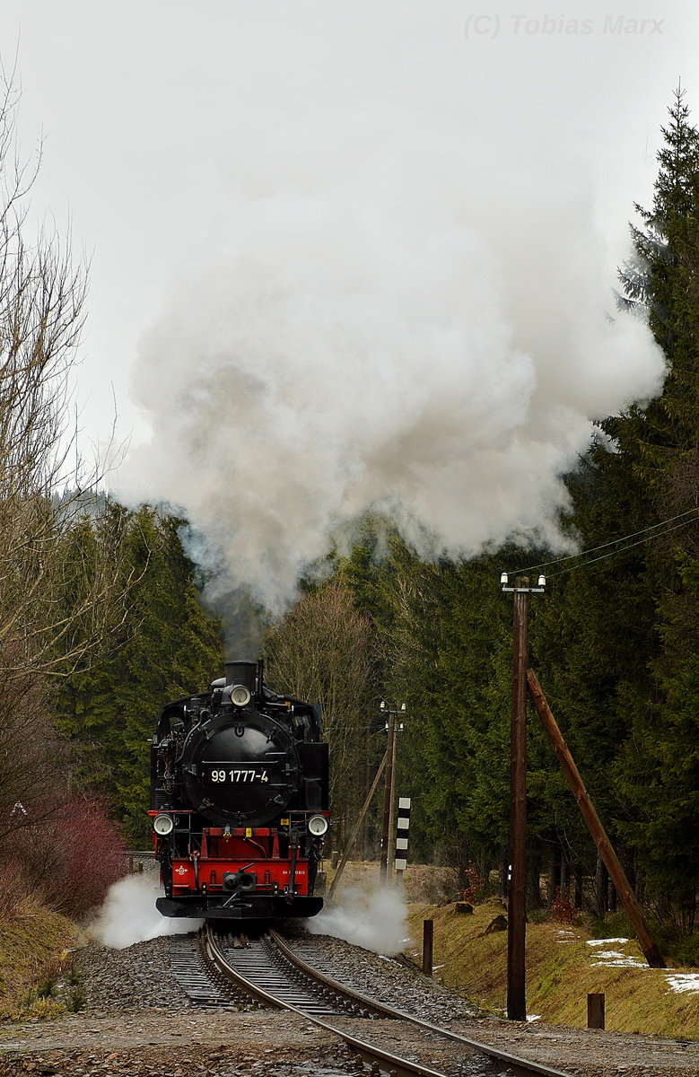 99 1777-4 mit P 1005 hinter Kretschame-Rothensehma am 30.03.2016 (3)