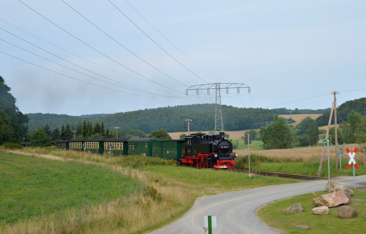 99 1782-4 kurz vor dem Hp.Seelvitz am 02.08.2015 mit dem P 110