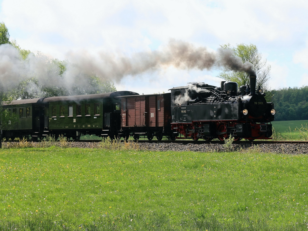 99 5901 in Richtung Stiege am 20. Mai 2017.