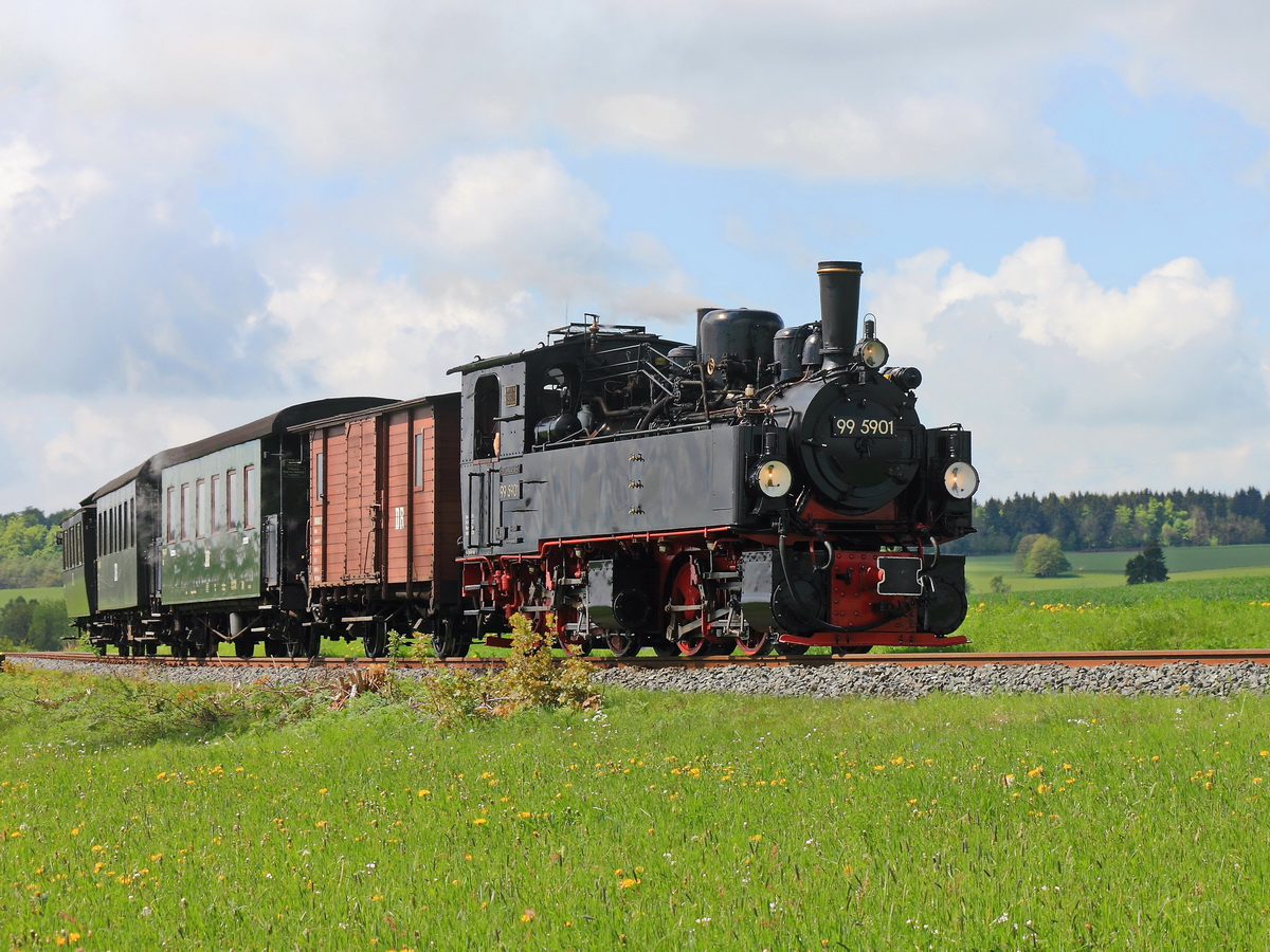 99 5901 in Richtung Stiege am 20. Mai 2017.