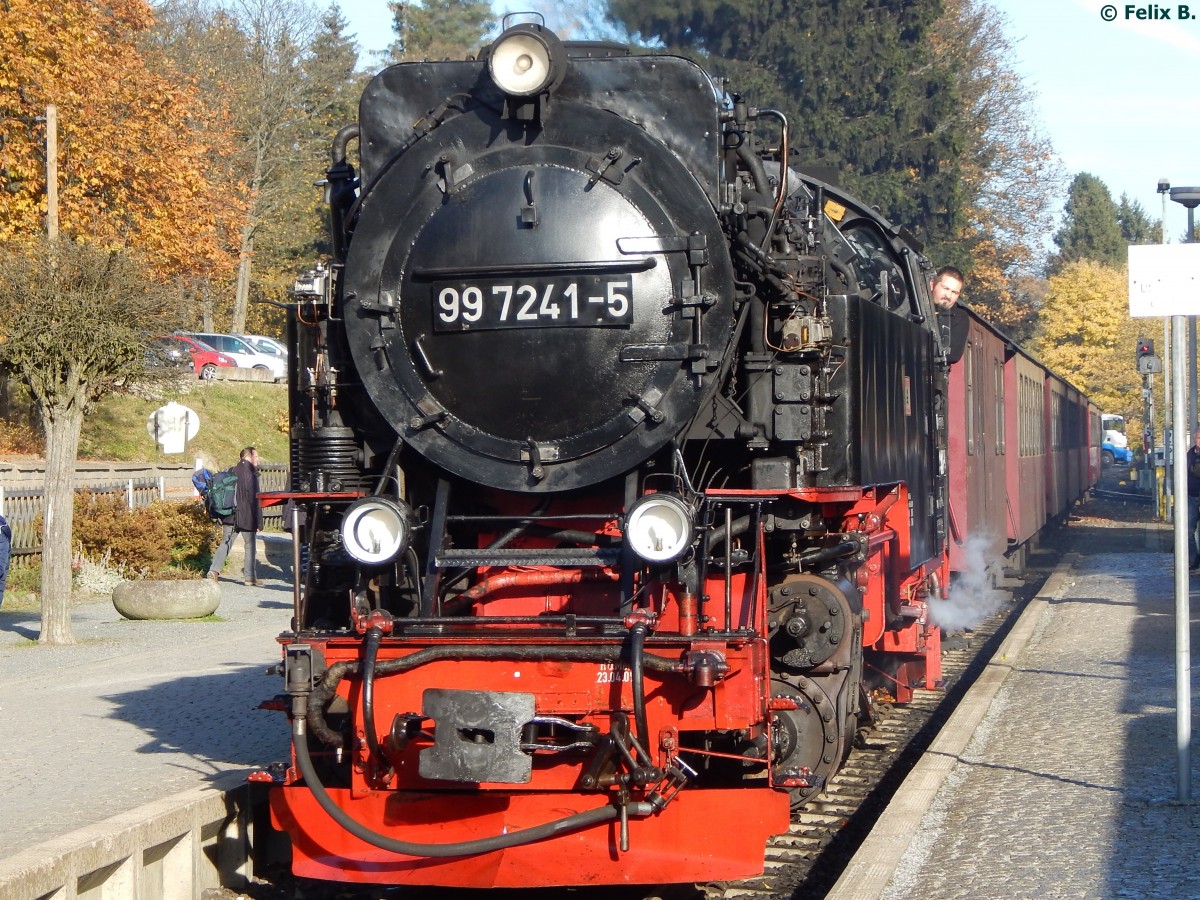 99 7241-5 der HSB in Drei Annen Hohne am 28.10.2015