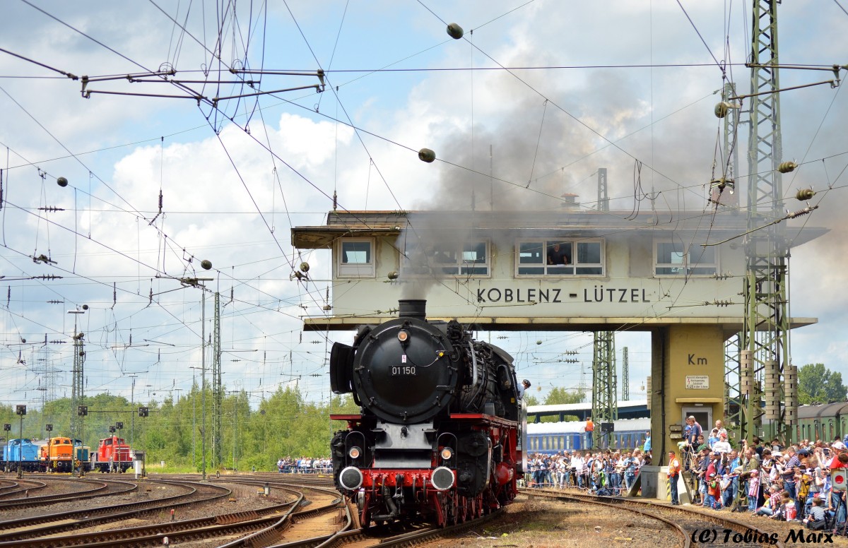 Als zweite Lok kam 01 150. Aufgenommen beim Sommerfest am 13.06.2015 (2) Bild des Monats Juni.2015