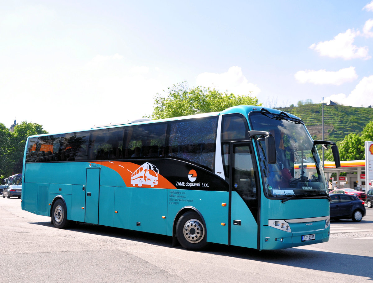 Berkhof Reisebus von ZAME aus der CZ in Krems gesehen.