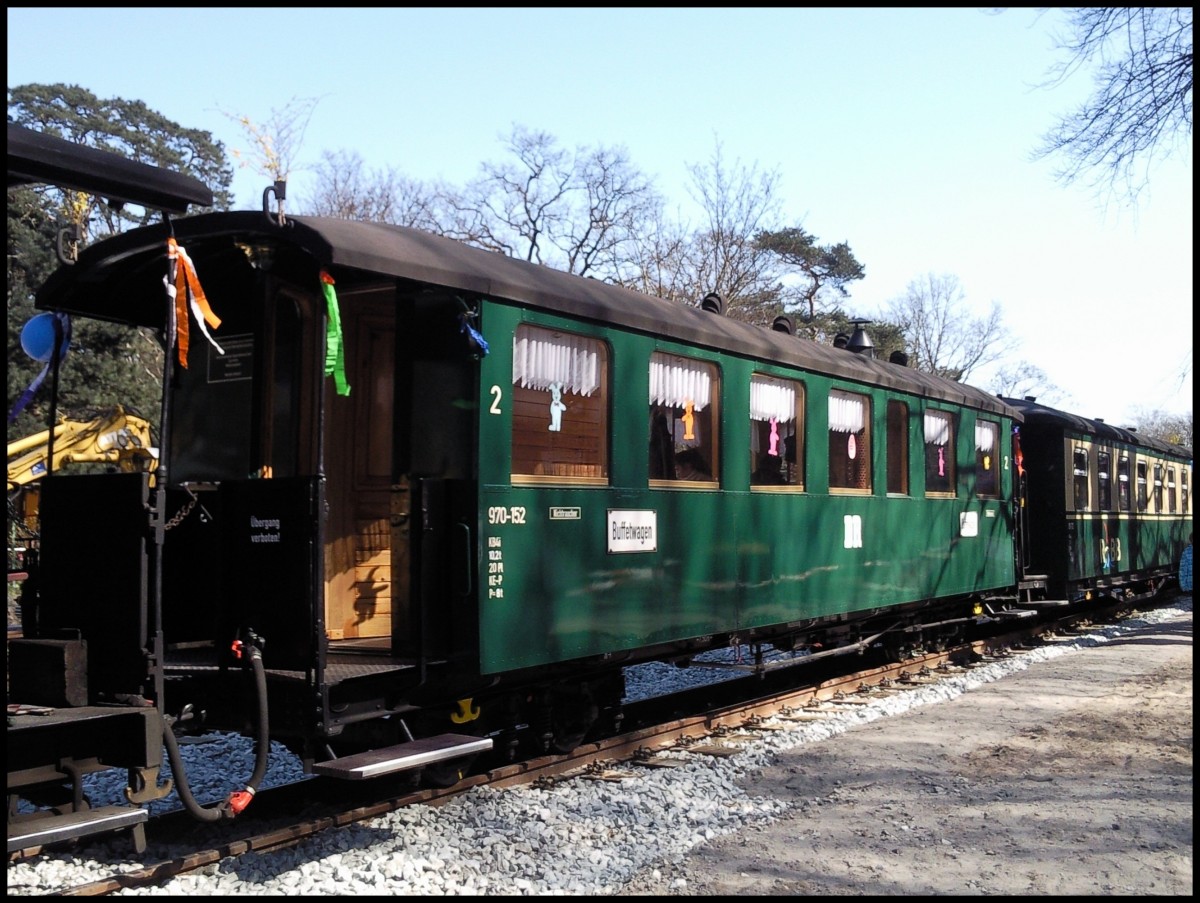 Buffetwagen des Rasenden Rolands zur Ostersonderfahrt in Ghren am 06.04.2012 